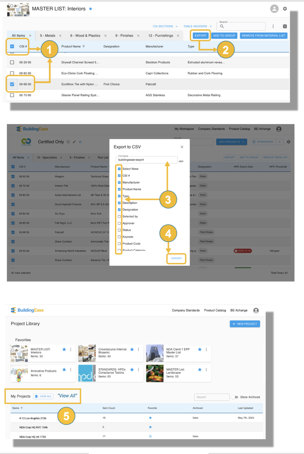 How to Export Your Data - BuildingEase